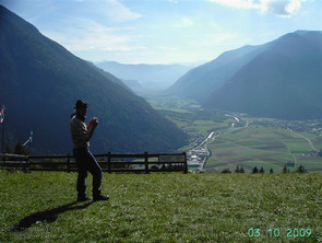 Blick ins Tauferer Tal vom Startplatz Ahornach