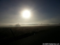 Sonne steht noch im Osten